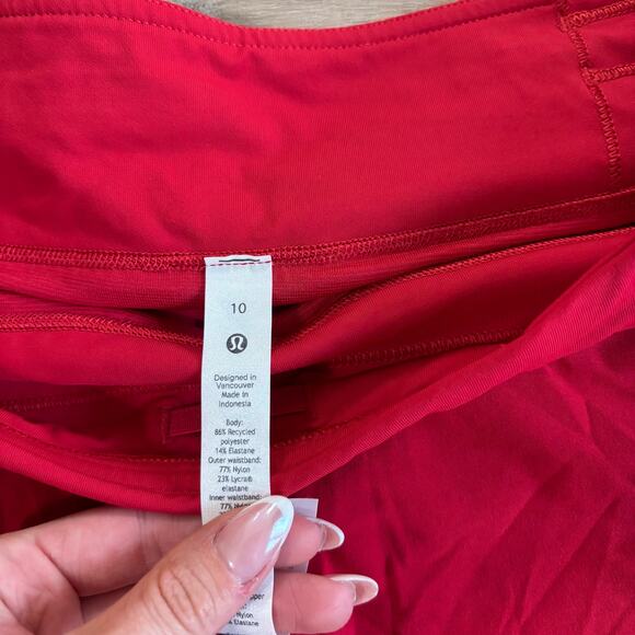 Lululemon Speed Up Short 2.5" Dark Red Women Size 10 - Picture 2 of 5